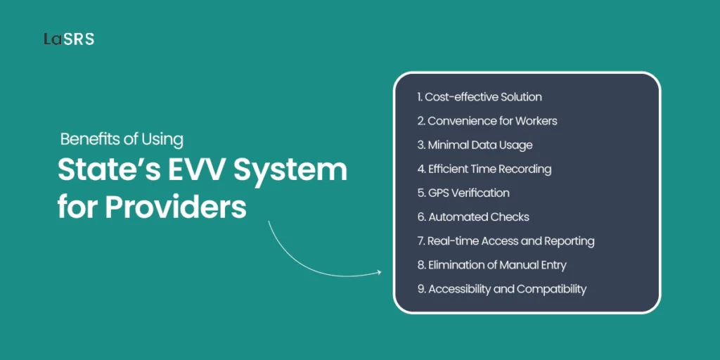 Benefits of Using LaSRS  State's EVV System for Providers